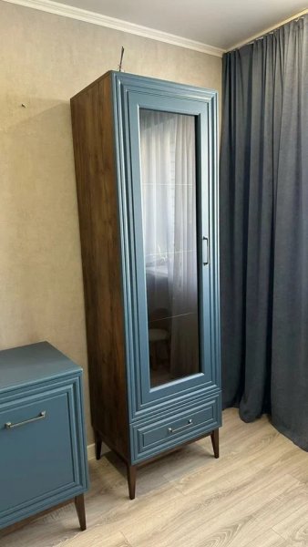 Витрина Гориция ШР-1 Сапфировый (БМ) в Ревде - revda.mebel-e96.ru