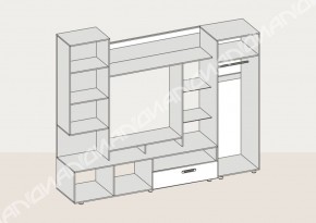 Гостиная Аллегро вариант-3 (Венге/Белфорт) в Ревде - revda.mebel-e96.ru