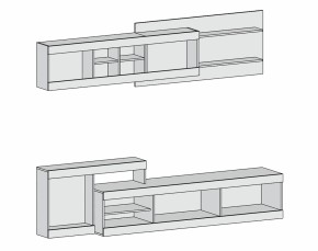 Гостиная Нью-Йорк (венге/белый бриллиант) в Ревде - revda.mebel-e96.ru