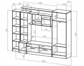 Стенка Оскар (Лин) в Ревде - revda.mebel-e96.ru