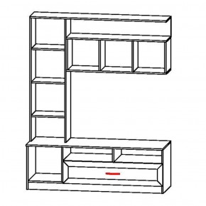 Гостиная Прага (модульная) Анкор белый в Ревде - revda.mebel-e96.ru