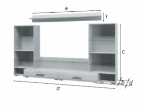 Стенка Домино Белый Глянец (БМ) в Ревде - revda.mebel-e96.ru