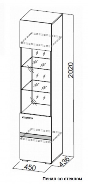 Гостиная Соло (Вариант-2) в Ревде - revda.mebel-e96.ru