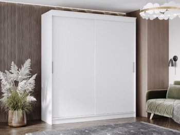 Шкаф-купе 2000 мм Гранд-1 ЛДСП, белый гладкий (Эра) в Ревде - revda.mebel-e96.ru