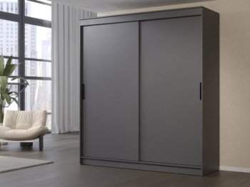 Шкаф-купе 2000 мм Гранд-1 ЛДСП, графит (Эра) в Ревде - revda.mebel-e96.ru