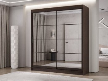 Шкаф-купе 2000 мм Гранд-1 зеркало/зеркало, венге (Эра) в Ревде - revda.mebel-e96.ru