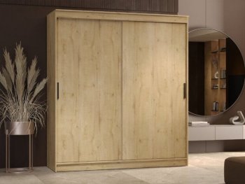 Шкаф-купе 2000 мм Гранд-1 ЛДСП, дуб вотан (Эра) в Ревде - revda.mebel-e96.ru