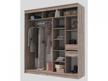 Шкаф-купе 2000 мм Гранд-1 ЛДСП, дуб горный (Эра) в Ревде - revda.mebel-e96.ru