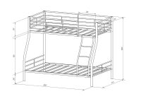 Кровать 2-х ярусная Гранада-2Я в Ревде - revda.mebel-e96.ru