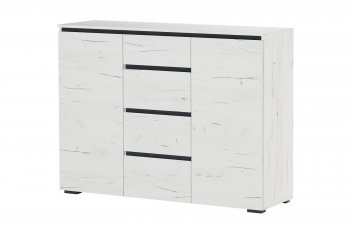 Комод 2С4Я 2дв,4ящ. Гретта крафт (Памир) в Ревде - revda.mebel-e96.ru