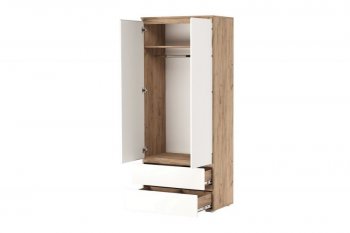 Шкаф 900 мм Гретта 2С2Я 2дв, 2ящ крафт (Памир) в Ревде - revda.mebel-e96.ru