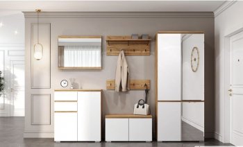 Прихожая Гретта №1 крафт золотой (Памир) в Ревде - revda.mebel-e96.ru