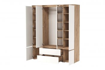 Шкаф 1800 мм 6С2Я с 2мя зерк. Гретта крафт золотой (Памир) в Ревде - revda.mebel-e96.ru