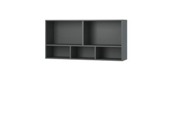 Полка навесная с дверками Грей (МЛК) в Ревде - revda.mebel-e96.ru