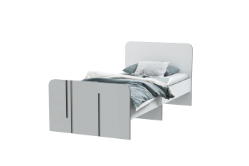 Кровать 900 мм Грей (МЛК) в Ревде - revda.mebel-e96.ru