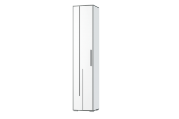 Шкаф 1 дв. Грей (УНИ) (МЛК) в Ревде - revda.mebel-e96.ru