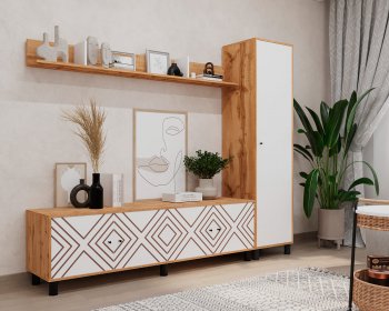 Стенка HYGGE комп.1 ромбы (Мама) в Ревде - revda.mebel-e96.ru