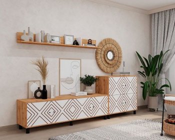 Стенка HYGGE комп.2 ромбы (Мама) в Ревде - revda.mebel-e96.ru