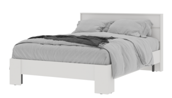 Кровать двуспальная Хелен белый (СтендМ) в Ревде - revda.mebel-e96.ru | фото