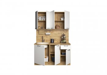КУхонный гарнитур Хелмер 1400 мм (Сурская) в Ревде - revda.mebel-e96.ru