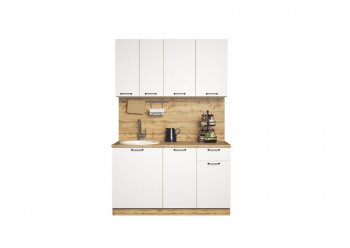 КУхонный гарнитур Хелмер 1400 мм (Сурская) в Ревде - revda.mebel-e96.ru