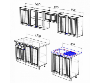 Кухонный гарнитур Хозяюшка 2600 Фисташка (Эра) в Ревде - revda.mebel-e96.ru