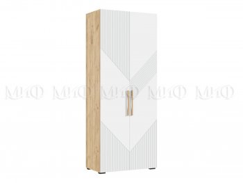 Шкаф распашной 900 мм Ирис с антресолью, крафт/белый (Миф) в Ревде - revda.mebel-e96.ru