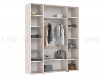 Шкаф 1800 мм Ирис с антресолью кашемир (Миф) в Ревде - revda.mebel-e96.ru