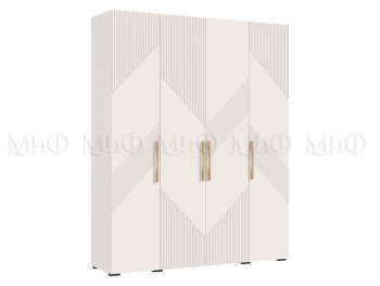 Шкаф 1800 мм Ирис с антресолью кашемир (Миф) в Ревде - revda.mebel-e96.ru