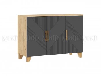Спальный гарнитур Ирис крафт/графит, модульный (Миф) в Ревде - revda.mebel-e96.ru