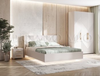 Спальный гарнитур Ирис кашемир, модульный (Миф) в Ревде - revda.mebel-e96.ru