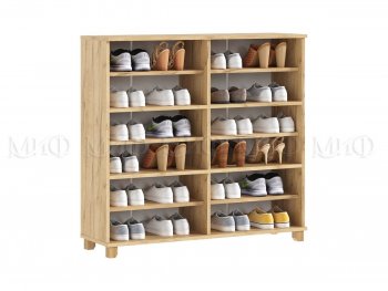 Обувница Ирис крафт/белый (Миф) в Ревде - revda.mebel-e96.ru