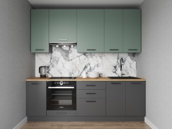 Кухонный гарнитур Изумруд 2400 мм Sanvut в Ревде - revda.mebel-e96.ru