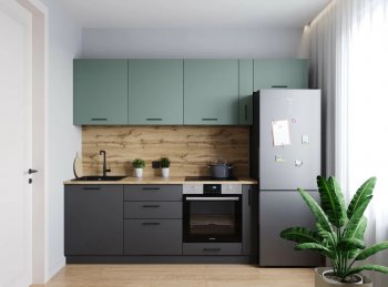 Кухонный гарнитур Изумруд 2550 мм (Санвут) в Ревде - revda.mebel-e96.ru