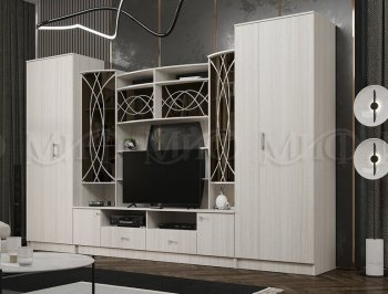 Стенка Женева сандал (3500) Миф в Ревде - revda.mebel-e96.ru