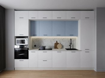 Кухонный гарнитур Капри 3400 мм ЛДСП/МДФ (Санвут) в Ревде - revda.mebel-e96.ru
