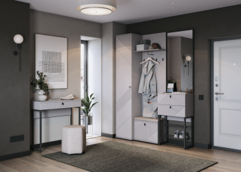 Прихожая Кашемир модульная (МЛК) в Ревде - revda.mebel-e96.ru