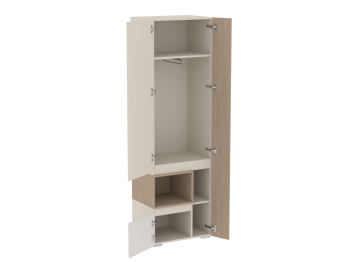 Шкаф для одежды узкий Каспер  (СБК) в Ревде - revda.mebel-e96.ru