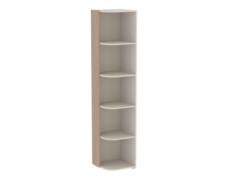 Полка угловая, Каспер (424*408*2002) Кашемир (СБК) в Ревде - revda.mebel-e96.ru