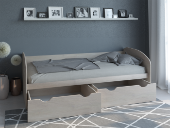 Кровать с ящиками КД-1.8 (Росток) в Ревде - revda.mebel-e96.ru