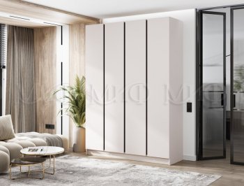 Шкаф 1600 мм 4-х створчатый Келвин кашемир (Миф) в Ревде - revda.mebel-e96.ru