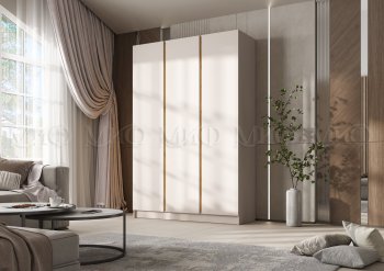 Шкаф 1500 мм 3-х створчатый Келвин кашемир (Миф) в Ревде - revda.mebel-e96.ru
