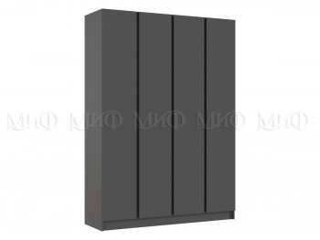 Шкаф 1600 мм 4-х створчатый Келвин графит  (Миф) в Ревде - revda.mebel-e96.ru