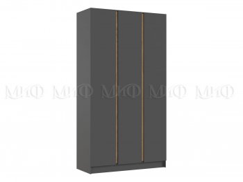 Шкаф 1200 мм 3-х ств. Келвин графит  (Миф) в Ревде - revda.mebel-e96.ru