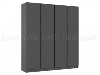 Шкаф 2000 мм 4-х ств. Келвин графит  (Миф) в Ревде - revda.mebel-e96.ru