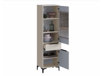 Пенал 550 мм со стеклом Кимберли кашемир (Handis) в Ревде - revda.mebel-e96.ru