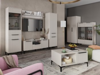 Стенка Кимберли кашемир, модульная (Handis) в Ревде - revda.mebel-e96.ru