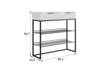 Обувница Классная 1 (графит/графит матовый/золото​​​​​​​) (Мебельсон) в Ревде - revda.mebel-e96.ru