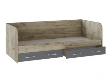 Кровать с ящиками Колибри Лофт дуб серый (Текс) в Ревде - revda.mebel-e96.ru