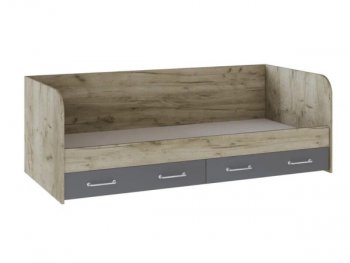 Кровать с ящиками Колибри Лофт дуб серый (Текс) в Ревде - revda.mebel-e96.ru